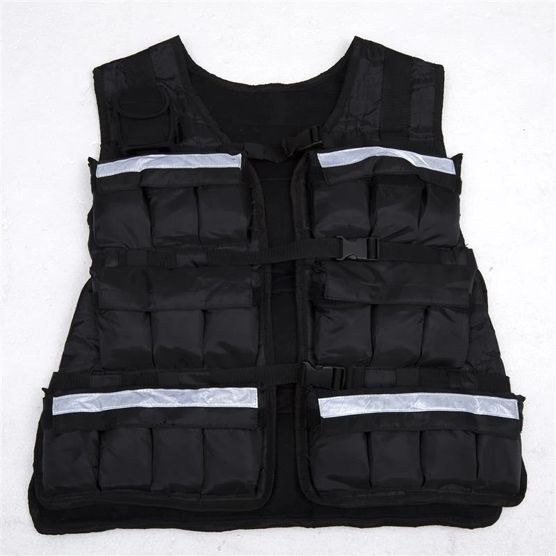 Soozier Adjustable 40lb Weighted Exercise Fitness Training Weight Vest - Black