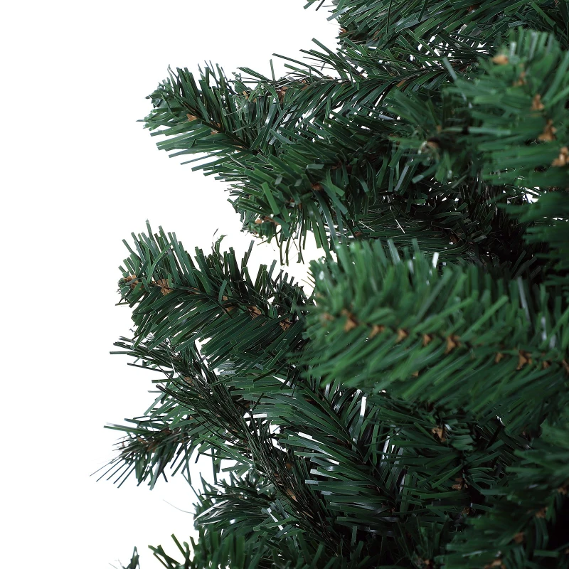 HOMCOM 7.5’ Unlit Spruce Artificial Christmas Tree with Metal Stand   1346Tips