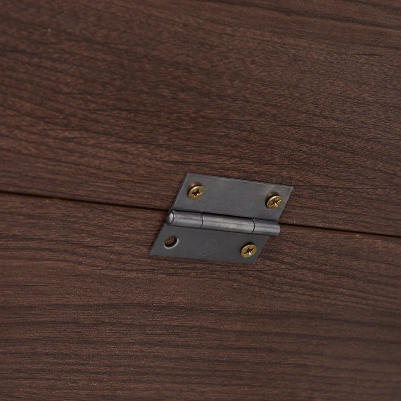 Open Box HOMCOM Drop Leaf Folding 6-Person 3-Stage Versatile Dining Table  43" L (fully extended)  Brown