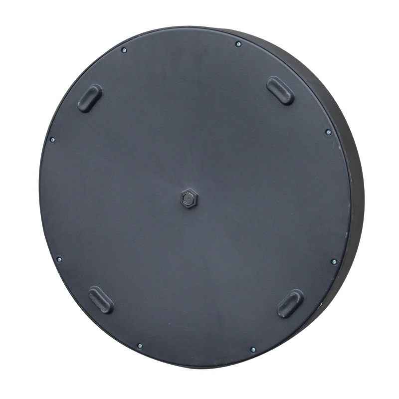 Outsunny 17.5" Decorative Round 42 lb Cement Weighted Sun Shade Poolside Patio Umbrella Stand