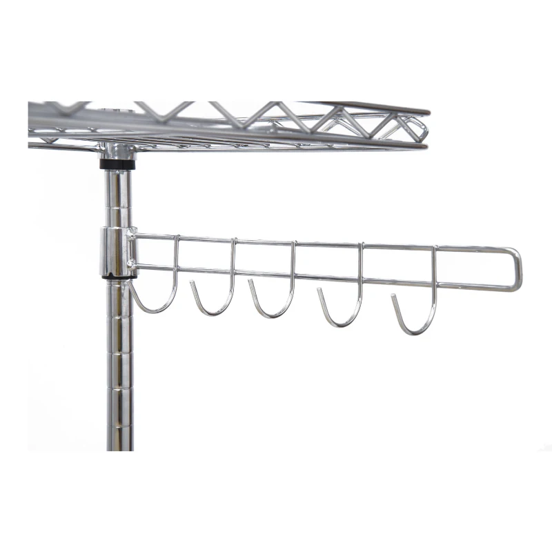 HomCom 47" Bakers Rack Organizer Kitchen Prep Station with Cutting Board