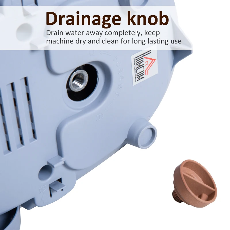 HomCom 1.8 Liter 1200W Upright Full Size Clothing Steamer With Fabric Brush And Garment Hanger - White / Grey