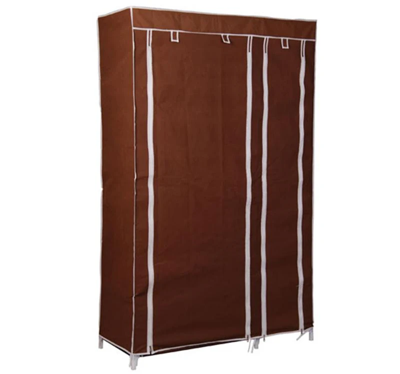HomCom 42" Portable Home Clothes Closet Organizer w/ Shelves - Coffee