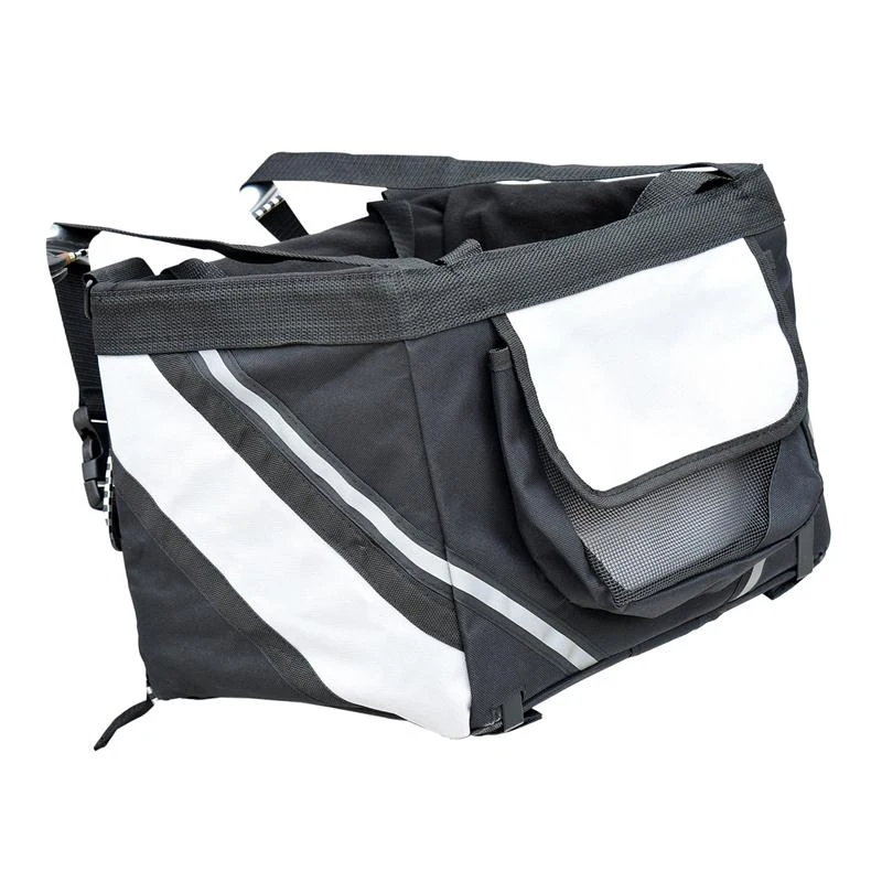 Pawhut Vehicle/Bicycle Soft Side Carrier - Black / Gray