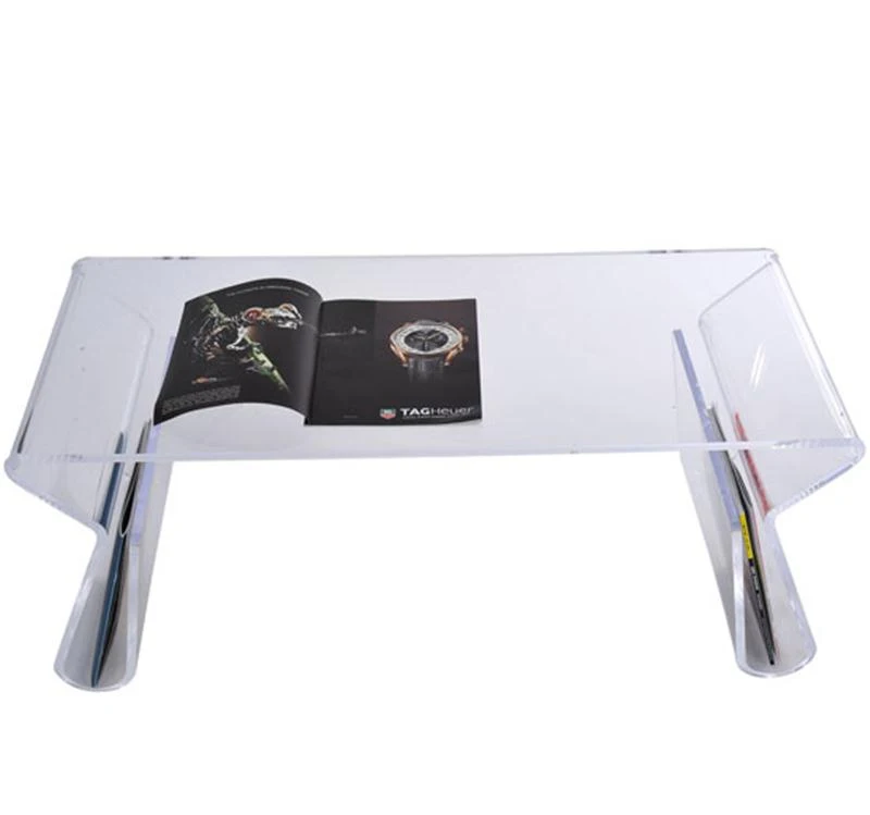 HomCom 38" Modern Acrylic Coffee Table