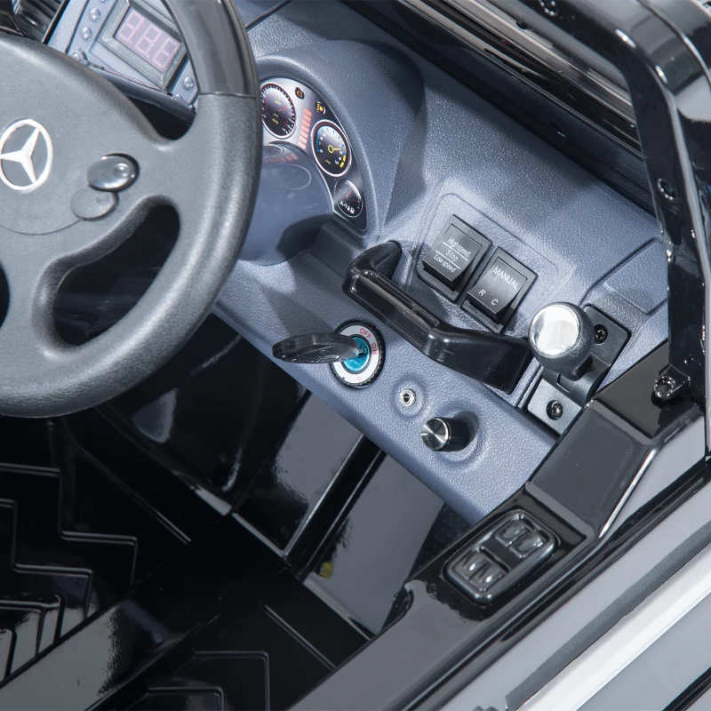 Mercedes-Benz G55 12V Kids Electric Battery Toy Ride-On Car w/ Remote Control - Black