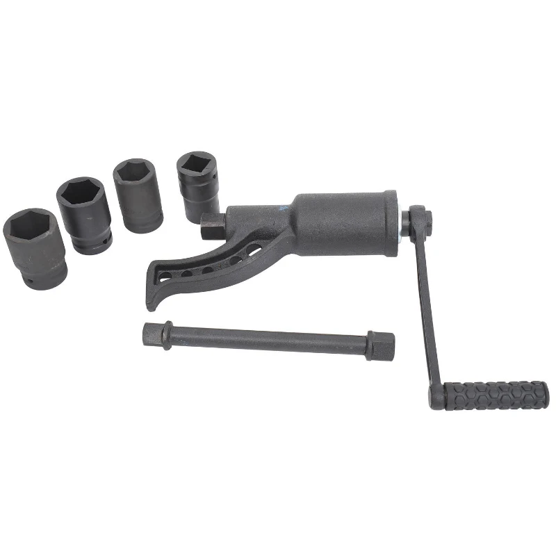 Torque Multiplier Wrench Set - Labor-Saving Lug Nut Remover with 4 Sockets, Essential Tool for Vehicle Maintenance