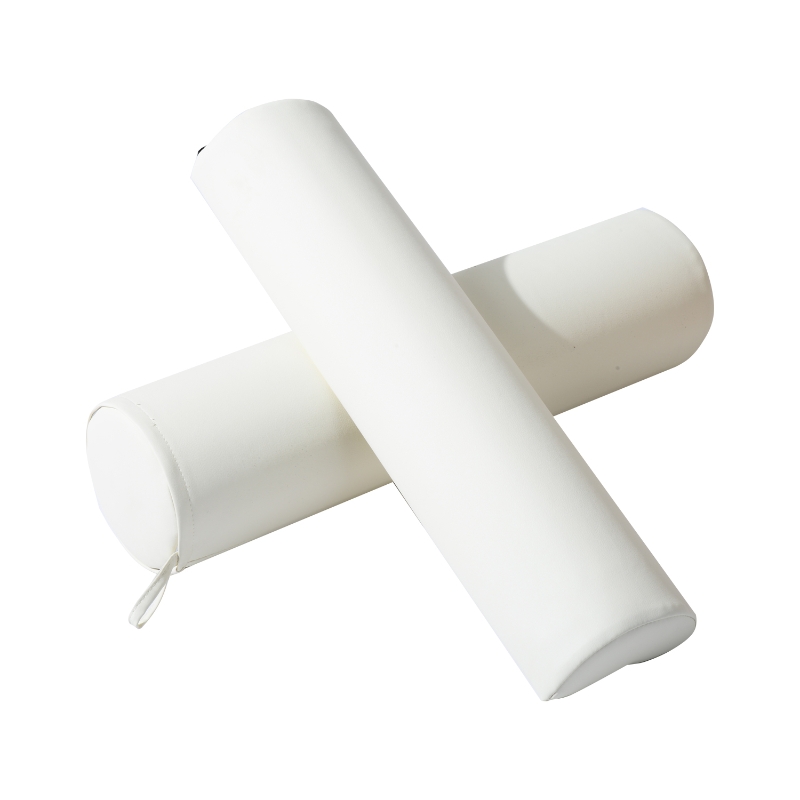 HomCom 22" Portable Massage Stool and Pillow Set - Cream