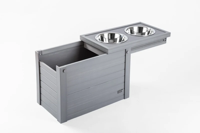 New Age Pet Piedmont Pantry Diner with Storage - Grey