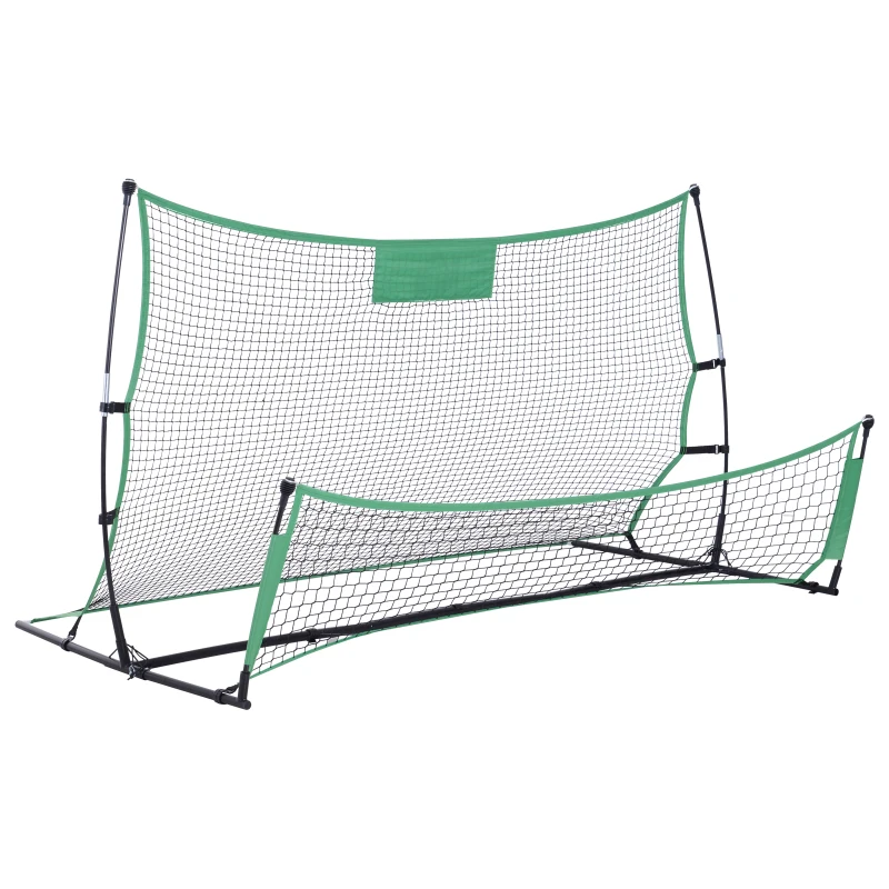 Soozier 2 in 1 Soccer Rebounder Net Portable Football Trainer Passing and Solo Skills