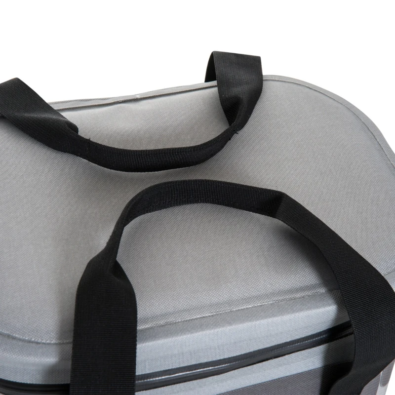 Outsunny 20 Quart Waterproof Portable Insulated Soft Sided Cooler Picnic Tote Bag - Grey