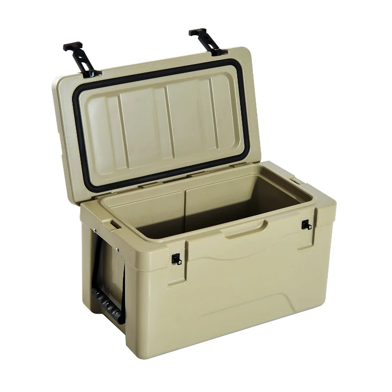 Outsunny 32 Quart Rotomolded Outdoor Portable Camping Cooler and Ice Chest Box