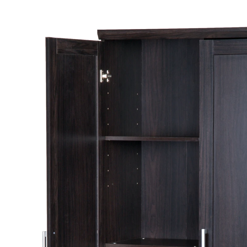 HOMCOM 72" Wood Free Standing Kitchen Pantry Organizer Storage Cabinet - Espresso