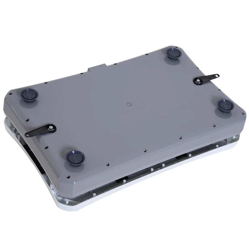 Soozier Fitness Standing Vibration Platform Machine with Resistance Bands