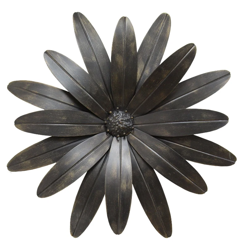 Stratton Industrial Flower Wall Decor
