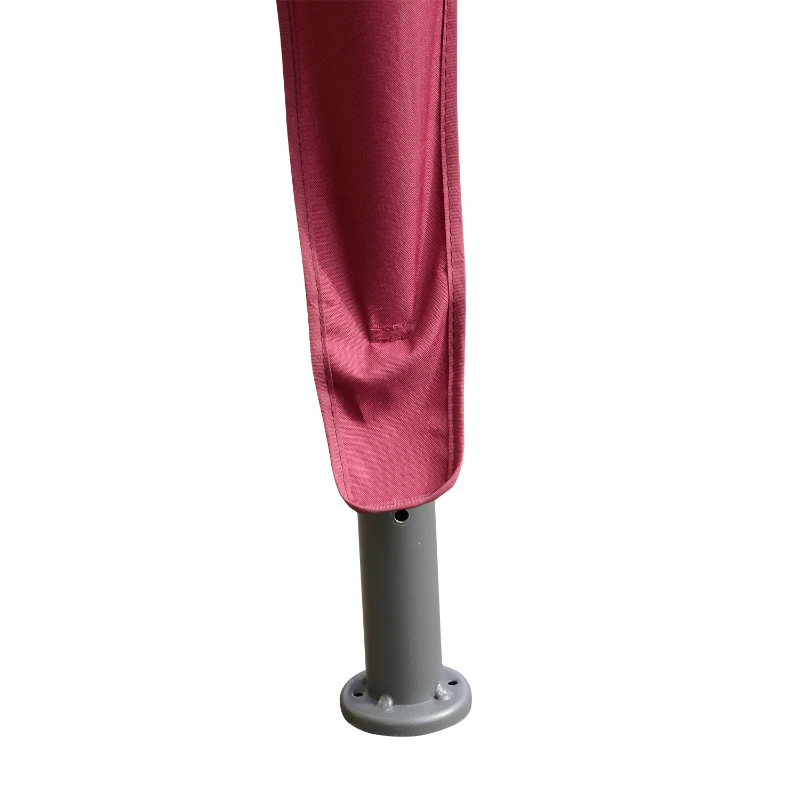 Outsunny 10’ x 10’ Outdoor Portable Dome Canopy Tent Sunshade Cover - Wine Red