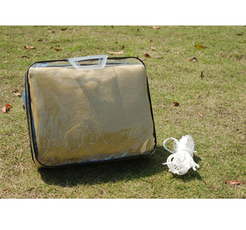 Outsunny 18' Triangle Outdoor Patio Portable Shade Canopy Sun Sail  - Sand