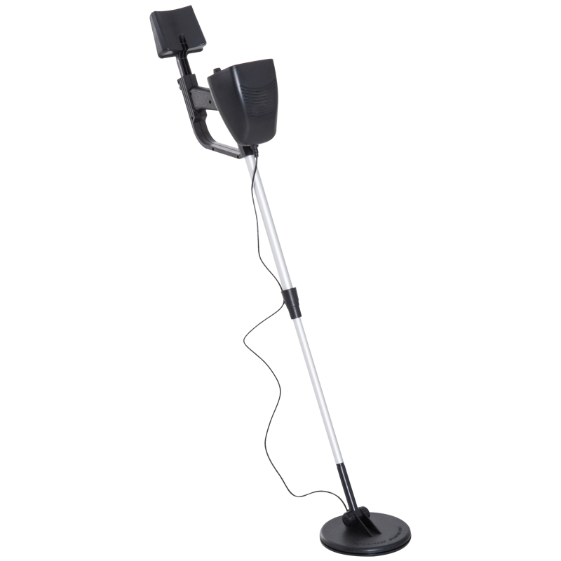Outsunny Aluminum 2 Modes Metal Detector Lightweight Patio with Water-resistant Coil - Black