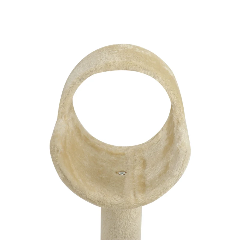 PawHut 52" Sisal Cat Scratcher Multi-Level Tree Interactive Playground Toy With Tunnel, Ramp, Perches