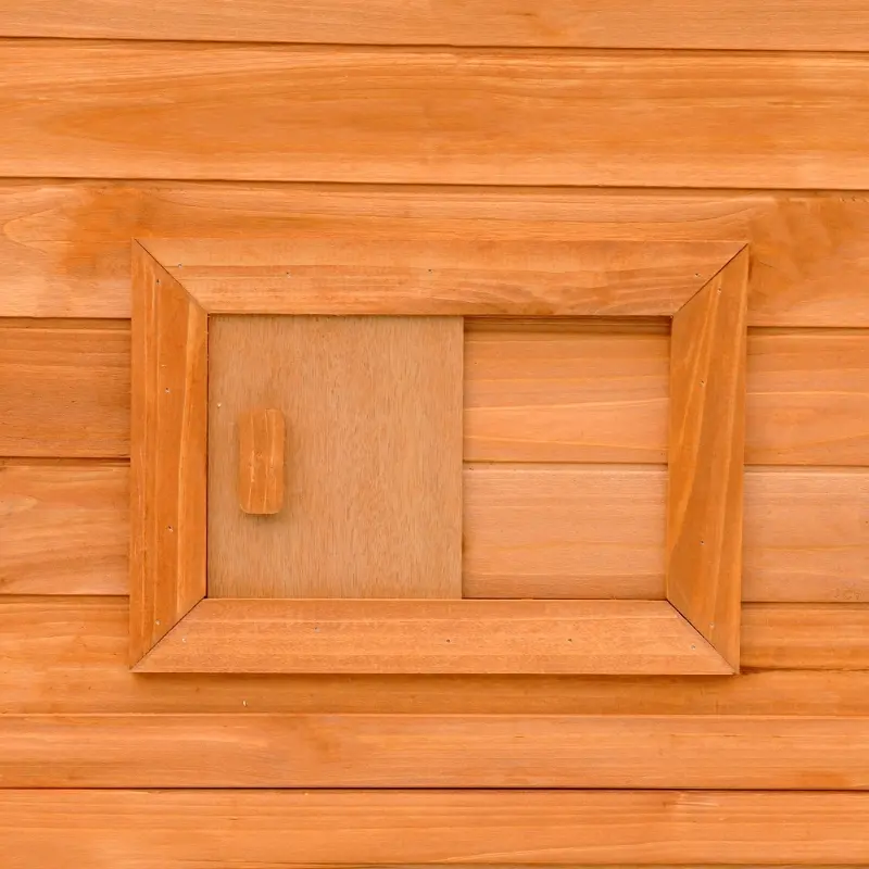 PawHut 77" x 38" x 69" Large Safe Wooden Outdoor Cat Enclosure Catio Cage Playpen Small Animal Habitat Home with Ramp and Covered House