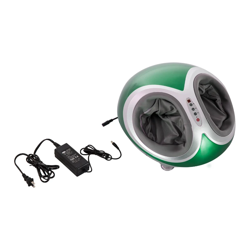 HomCom Personal Heated Multi Function Dual Foot Massager With Remote Control - Green