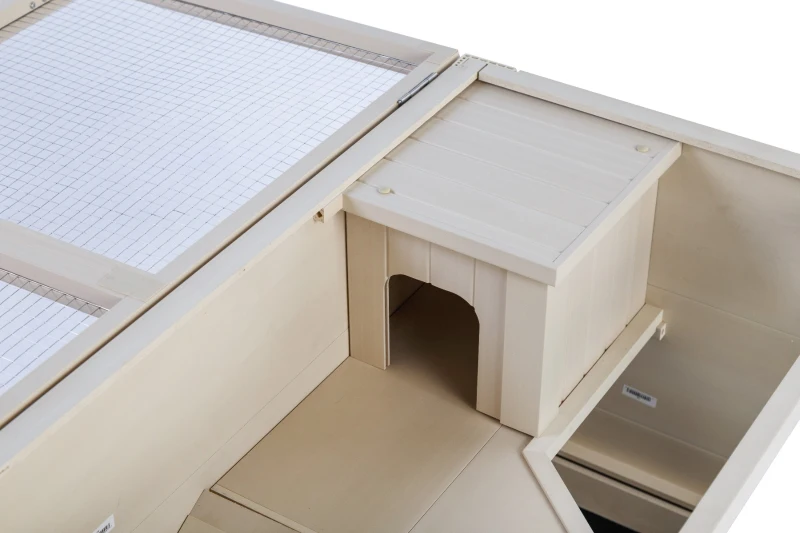 New Age Pet Park Avenue Indoor Rabbit Hutch-Maple
