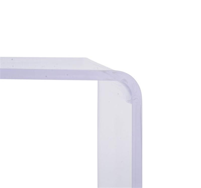 HomCom 38" Modern Acrylic Coffee Table