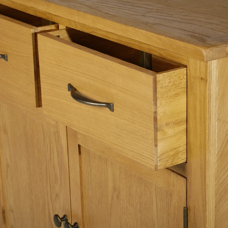 HomCom 35.5" Contemporary Sideboard Buffet Table Storage Cabinet  with Drawer