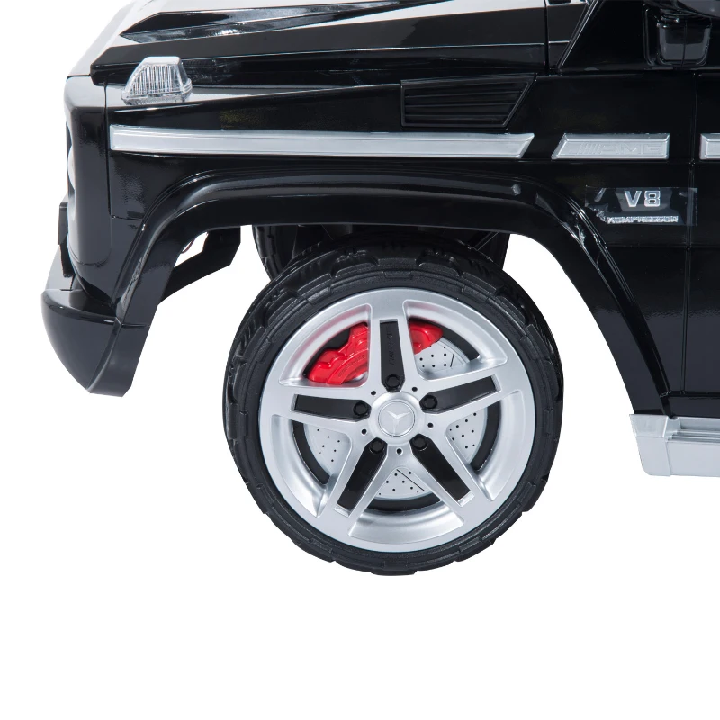 Mercedes-Benz G55 12V Kids Electric Battery Toy Ride-On Car w/ Remote Control - Black