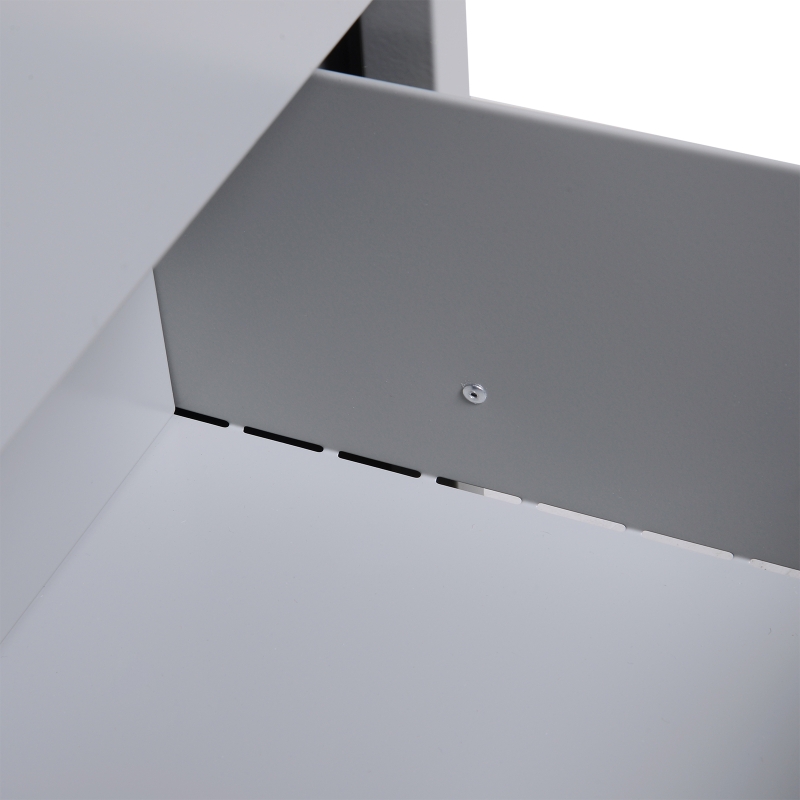 HomCom 32" W x 18" D x 30" H 3 Drawer Steel Metal Lateral File Cabinet