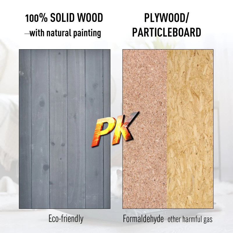 PawHut Solid Wood Cat Condo - Natural Water-Proof Outdoor 2-Floor Pet Shelter