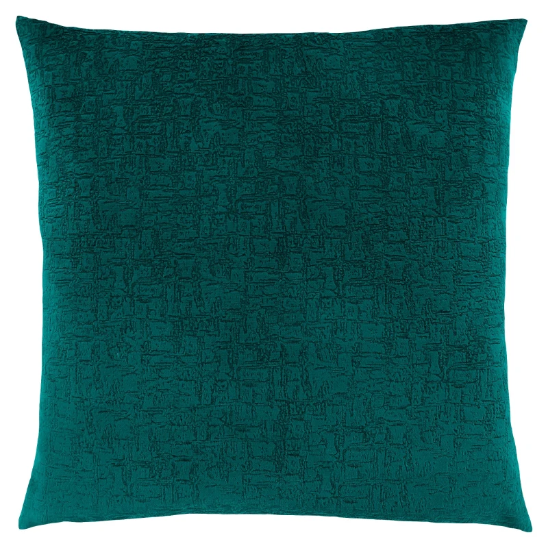 Monarch 18" x 18" Mosaic Velvet Decorative Throw Pillow (1 pc) - Emerald Green