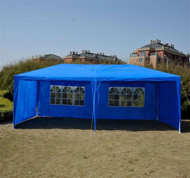 Outsunny 10' x 20'  Outdoor  Gazebo Canopy Party Tent with 4 Removable Sidewalls - Blue