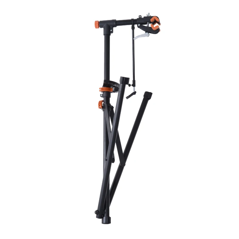 Aosom 61” Adjustable Portable Folding Bike Sport Tuning/ Repair Work Stand Rack- Black