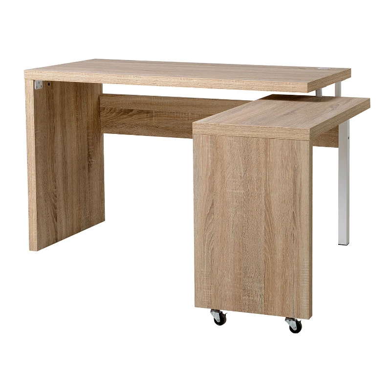 HomCom Modern Rotating Nesting L-Shaped Computer Desk Workstation