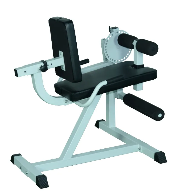 Soozier Adjustable Lower Body Leg Curl Fitness Machine - White / Black