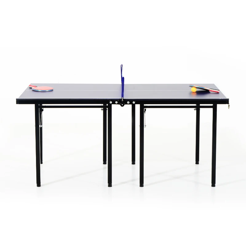 Aosom 5' Folding Indoor / Outdoor Table Tennis Table with Net and Paddle Sets