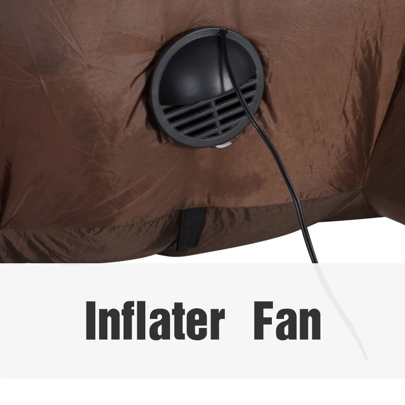 HOMCOM 8’ Lighted Inflatable Outdoor Halloween Yard Decoration - Scary Ghost Tree