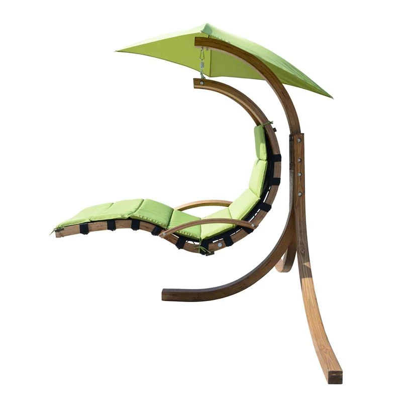 Outsunny Outdoor Hanging Sky Swing Chair w/ Stand - Green