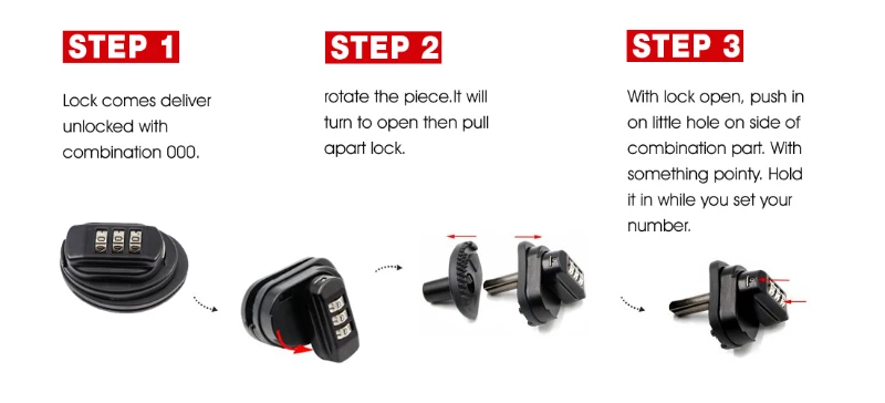 Gun Lock Combination Trigger Lock -  Fits Pistols, Rifles and Shotguns