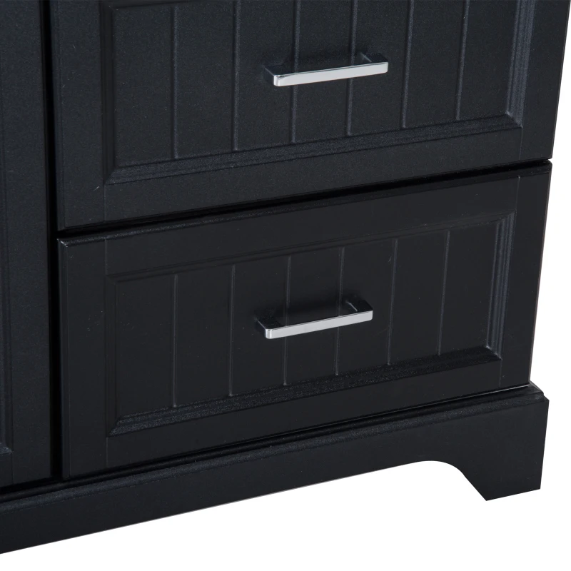 Kleankin 34” Modern Ceramic Sink Bathroom Vanity Set