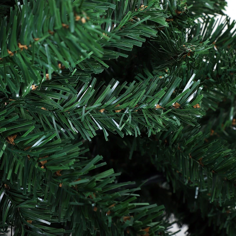 HOMCOM 7.5’ Unlit Spruce Artificial Christmas Tree with Metal Stand   1346Tips