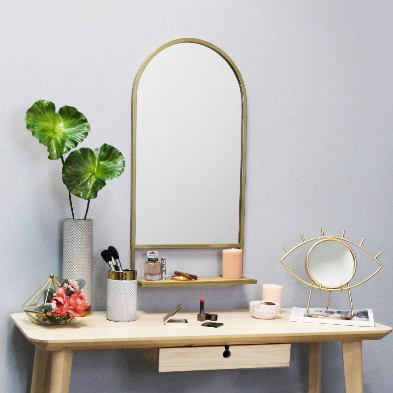 Stratton Madeline Mirror with Collapsible Shelf