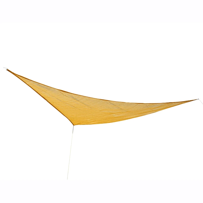 Outsunny 10' Triangle  Outdoor Patio Portable Shade Canopy Sun Sail  - Sand