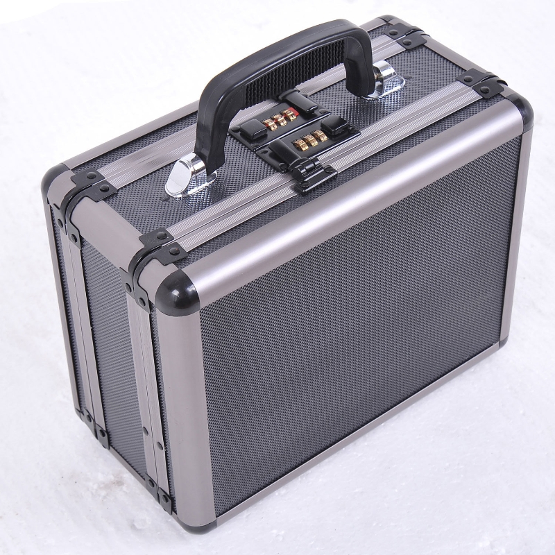 HomCom Doubled Sided Gun Case w/ Lock / Lightweight Hard Box