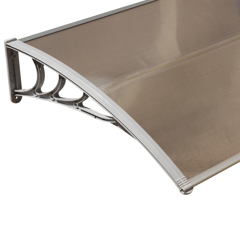 Outsunny 40” Polycarbonate Front Window Door Awning Sunshade Canopy Hollow Sheet UV Protection