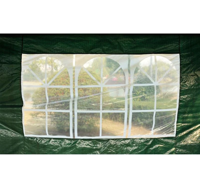 Outsunny 10' x 20' Gazebo Canopy Tent With 4 Removable Window Sidewalls - Green