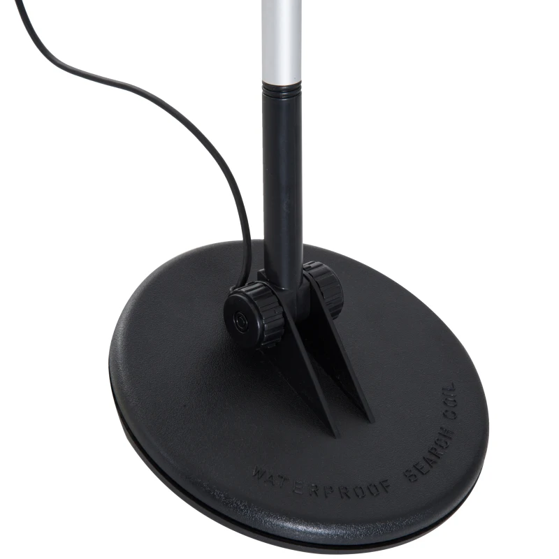 Outsunny Aluminum 2 Modes Metal Detector Lightweight Patio with Water-resistant Coil - Black
