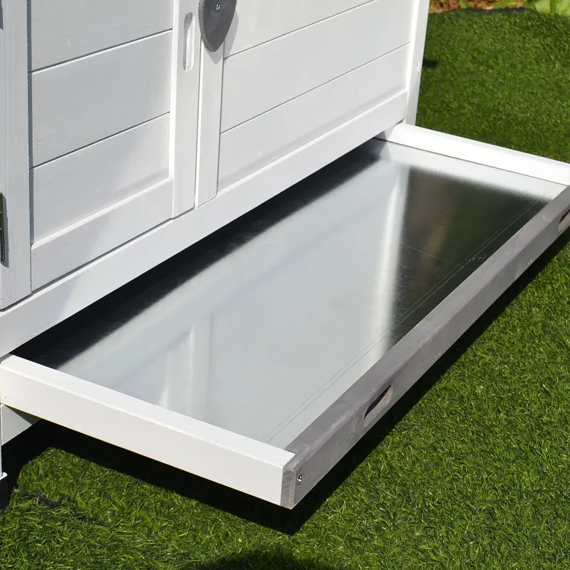PawHut 48" Wood Outdoor Chicken Coop House with Nesting Box