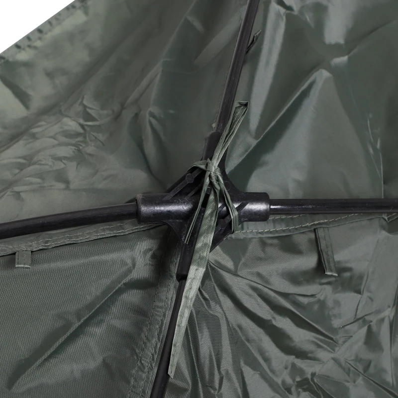 Open Box Outsunny Extra Large Compact Pop Up Portable Folding Outdoor Elevated All in One Camping Cot Tent Combo Set